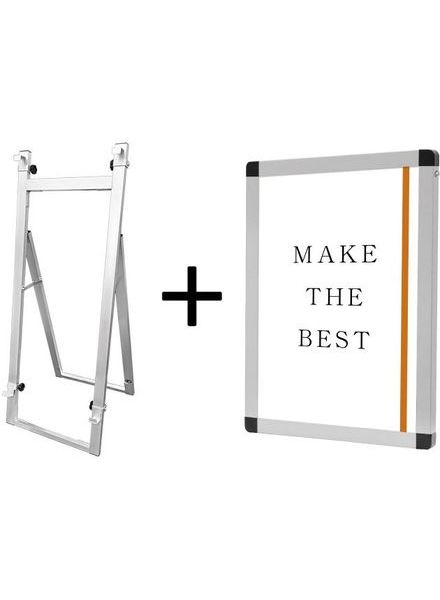 常磐精工 パネルスタンド アルミニューイーゼルS A2パネルセット ANEZ-S-VPA2-SET|【店舗用品】