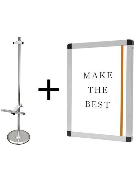 常磐精工 PAパネルスタンド14M 片面 A2パネルセット PA14M-VPA2-SET|【店舗用品】