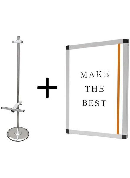 常磐精工 PAパネルスタンド14M 片面 B2パネルセット PA14M-VPB2-SET|【店舗用品】