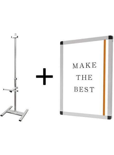 常磐精工 PAパネルスタンド15G-B 片面 B2パネルセット PA15G-B-VPB2-SET|【店舗用品】