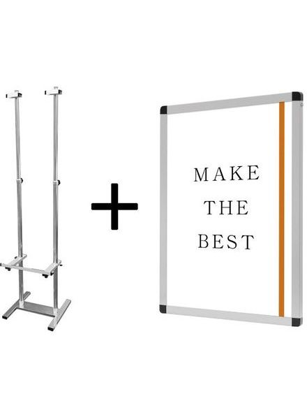 常磐精工 PAパネルスタンド23TW-B 片面 A1パネルセット PA23TW-B-VPA1-SET|【店舗用品】