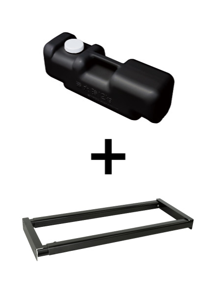 常磐精工 専用オプション A型看板・ポールサイン用 スマートウエイトアームフリーブラック530 水タンクセット BSMSKWF-530-BWSET|【店舗用品】