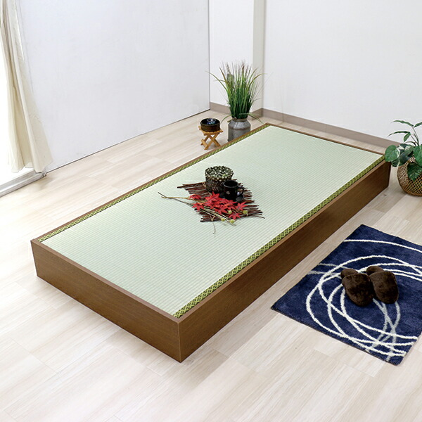 友澤木工 TOMOZAWA 日本製 ヘッドレス収納畳ベッド セミシングル (D62-SS)|【インテリア・エクステリア】