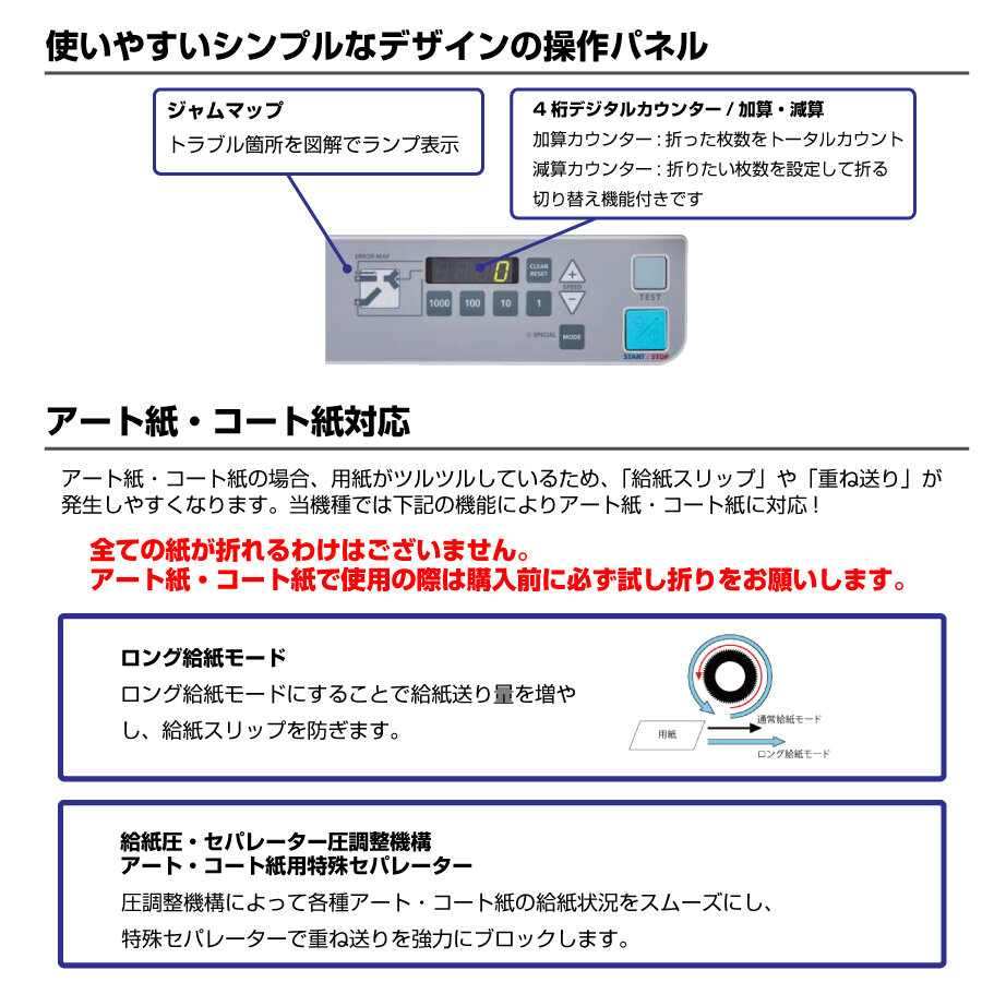 ライオン事務機 自動紙折機 LF-S641 (84653) アート・コート紙対応上級