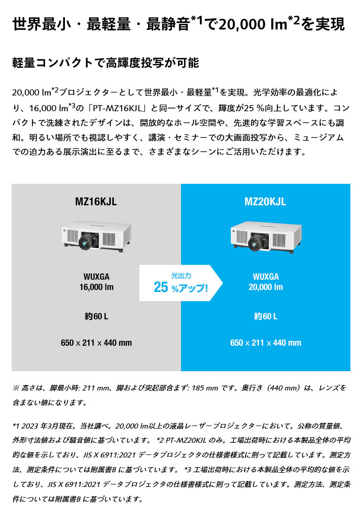 納期要確認) パナソニック 液晶プロジェクター (レンズ別売) PT