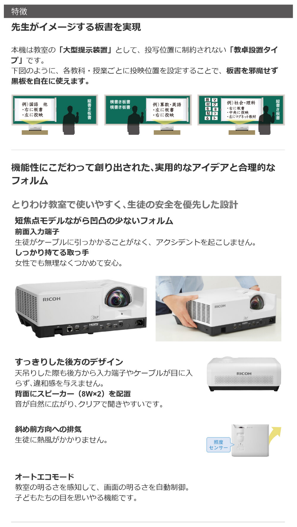リコー RICOH PJ WXL4960NI 短焦点プロジェクター (514617) の商品