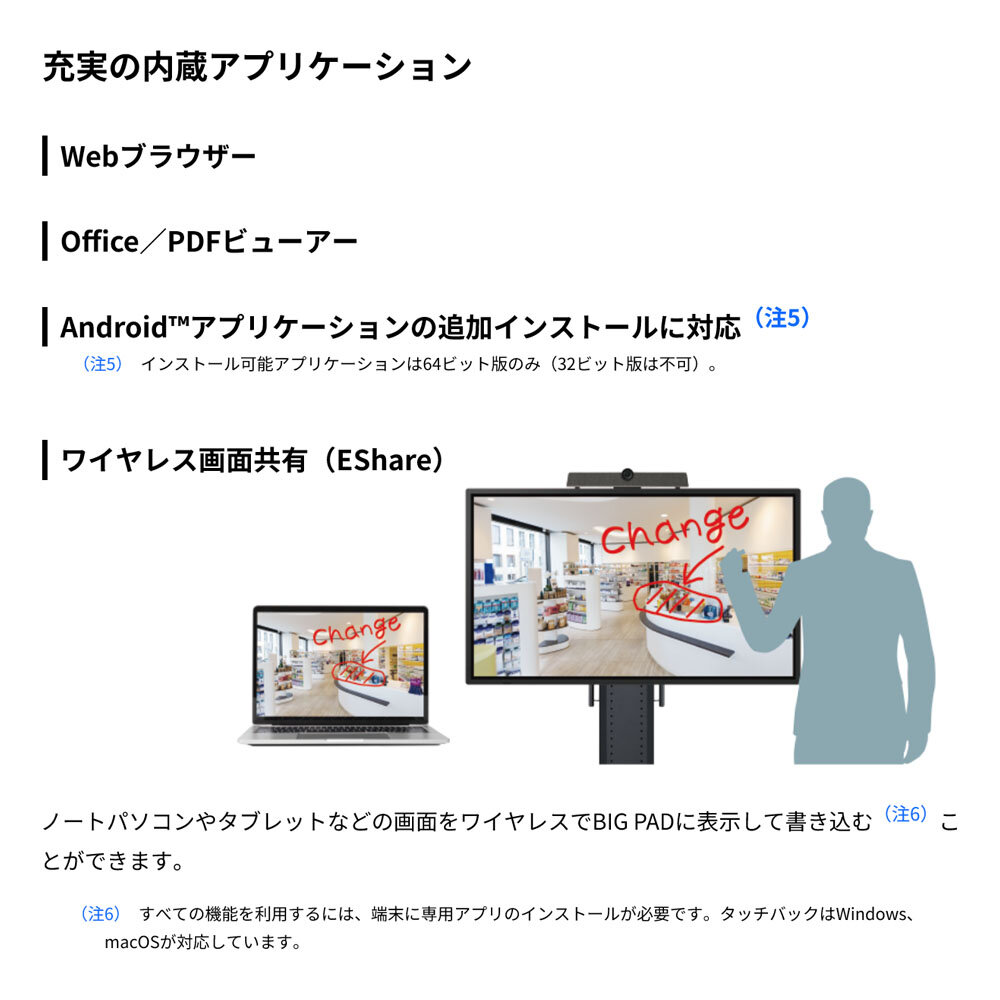 メーカー在庫有 シャープ タッチディスプレイ4K BIG PAD 43型 PN-LM431