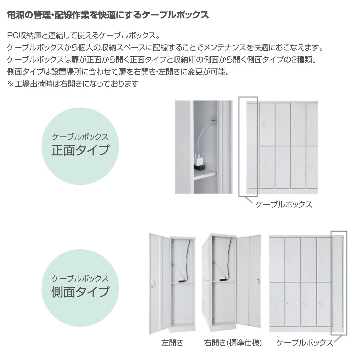 受注生産品) 豊國工業 ユニゾン タブレットPC収納庫 浅型 ケーブル