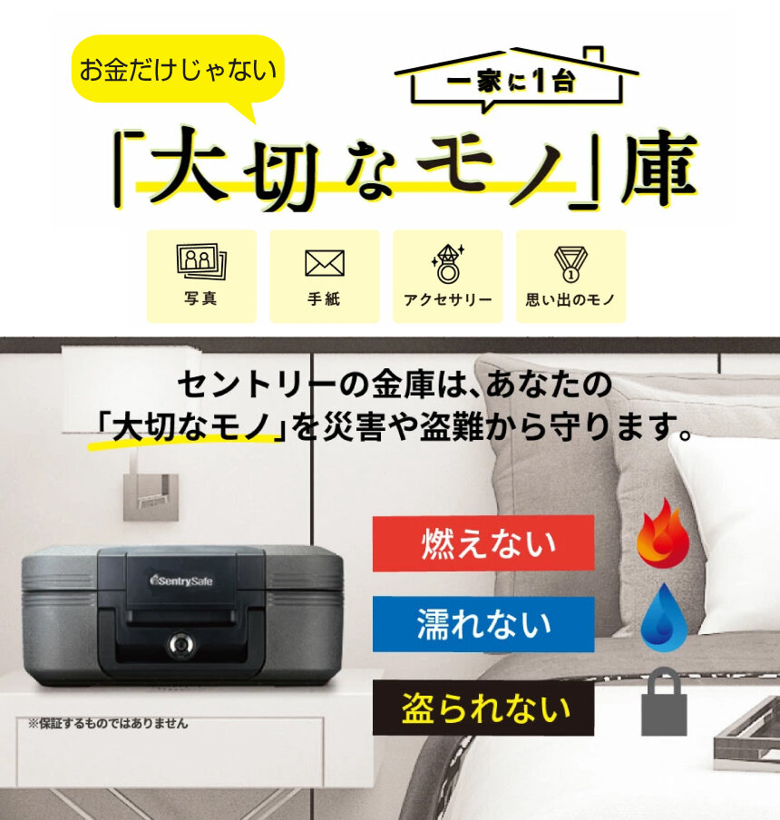セントリー ポータブル耐火・防水保管庫 金庫 チューブラーキータイプ