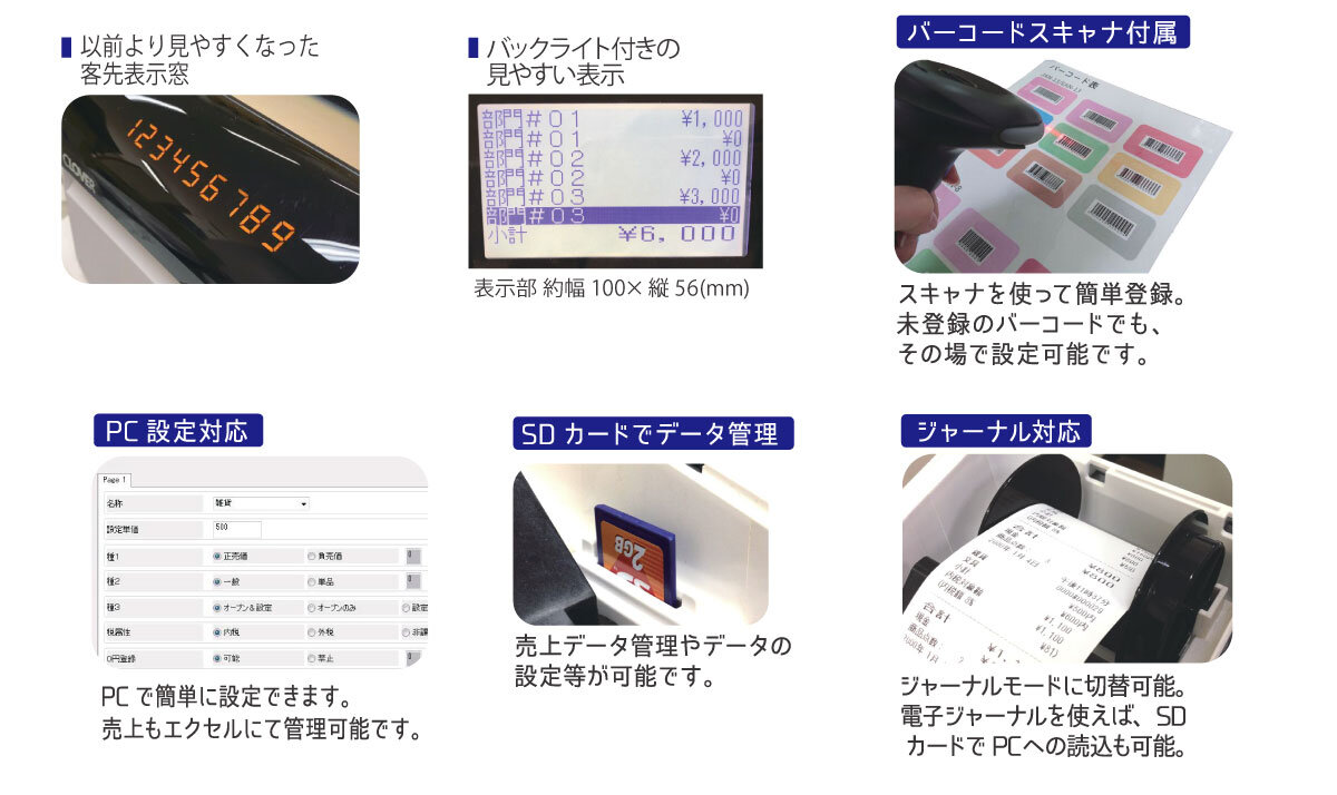 クローバー電子 JET-680 レジロール10巻サービス の商品ページ｜日本