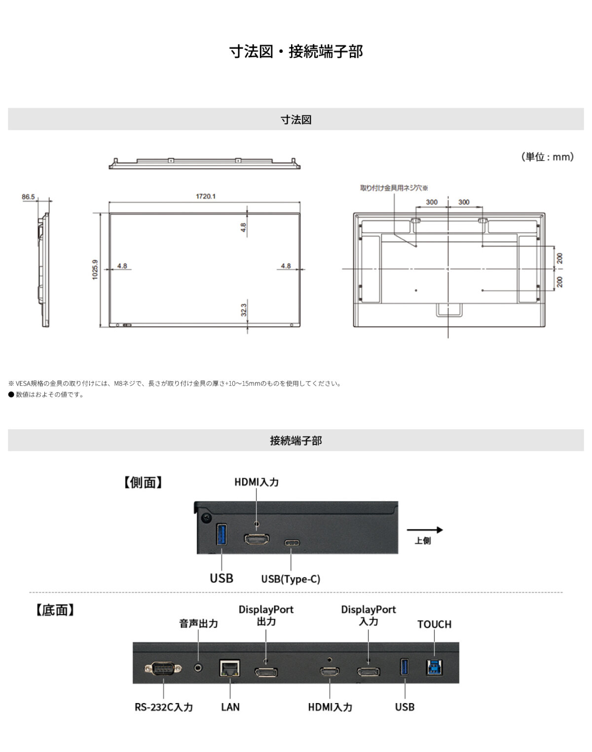 予約受付(7月下旬入荷予定) シャープ タッチディスプレイ4K BIG PAD 75